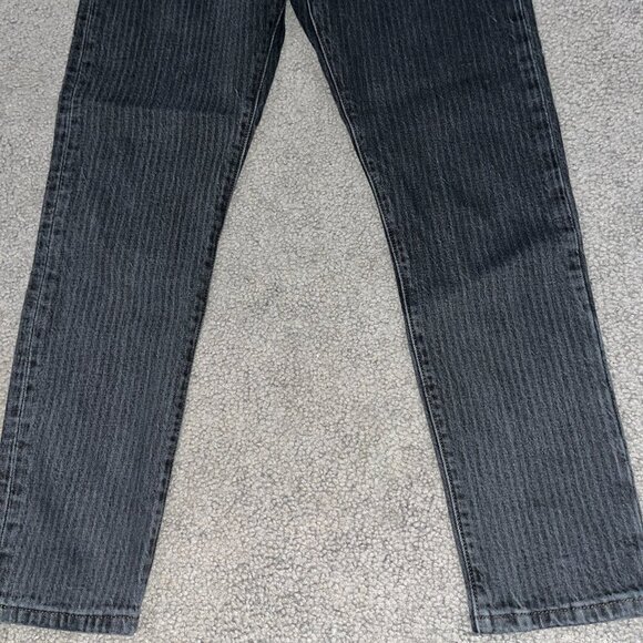 LEVI'S BIG E 501S - Skinny - Black & Gray Pin Stripe Denim Jeans - W28 L28 - Picture 3 of 12